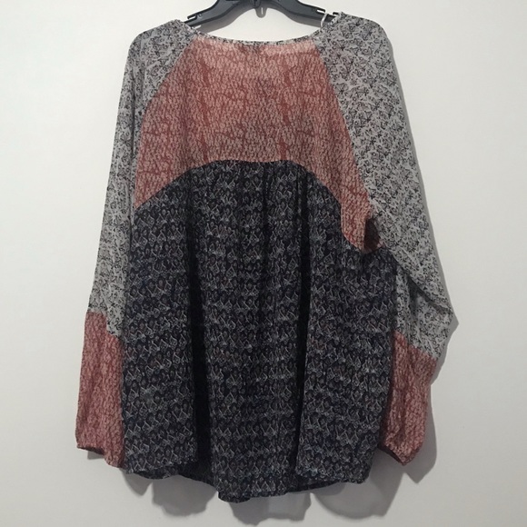 Lucky Brand Peasant blouse size 3X - Picture 4 of 10